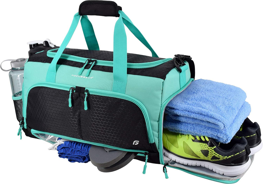 Ultimate Gym Bag 2.0: The Durable Crowdsource Designed Duffel Bag with 10 Optimal Compartments Including Water Resistant Pouch