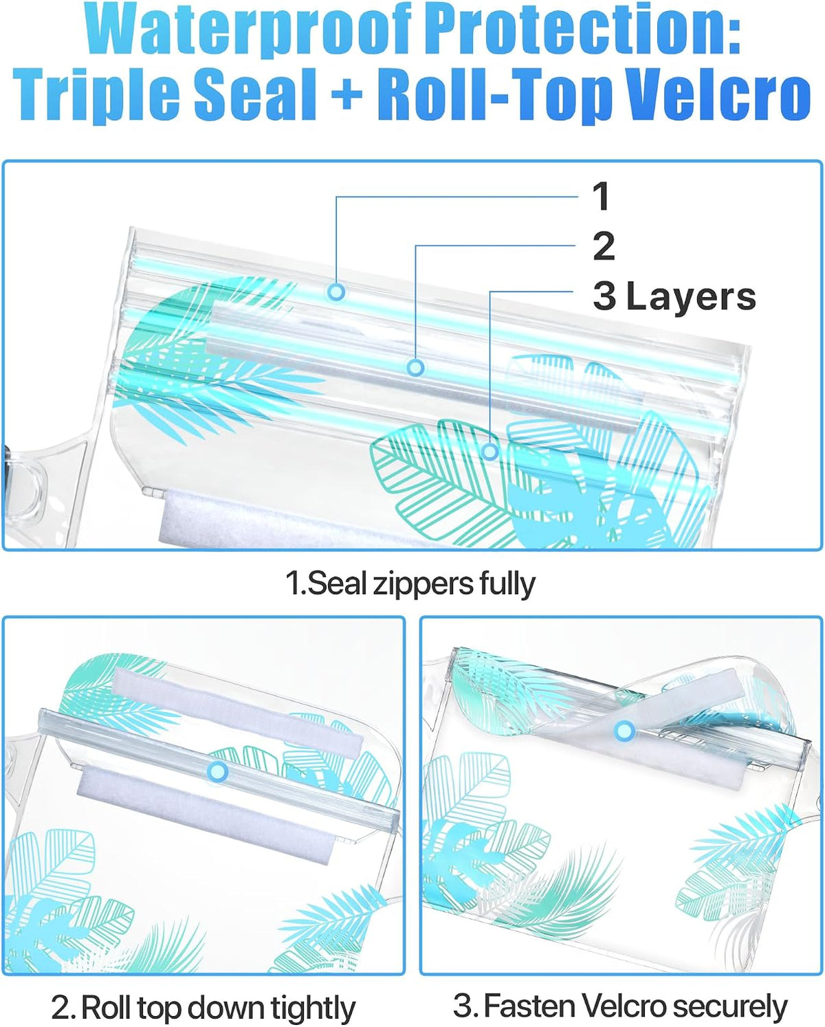 F-color Waterproof Fanny Pack - Waterproof Pouch, Beach Cruise Essentials