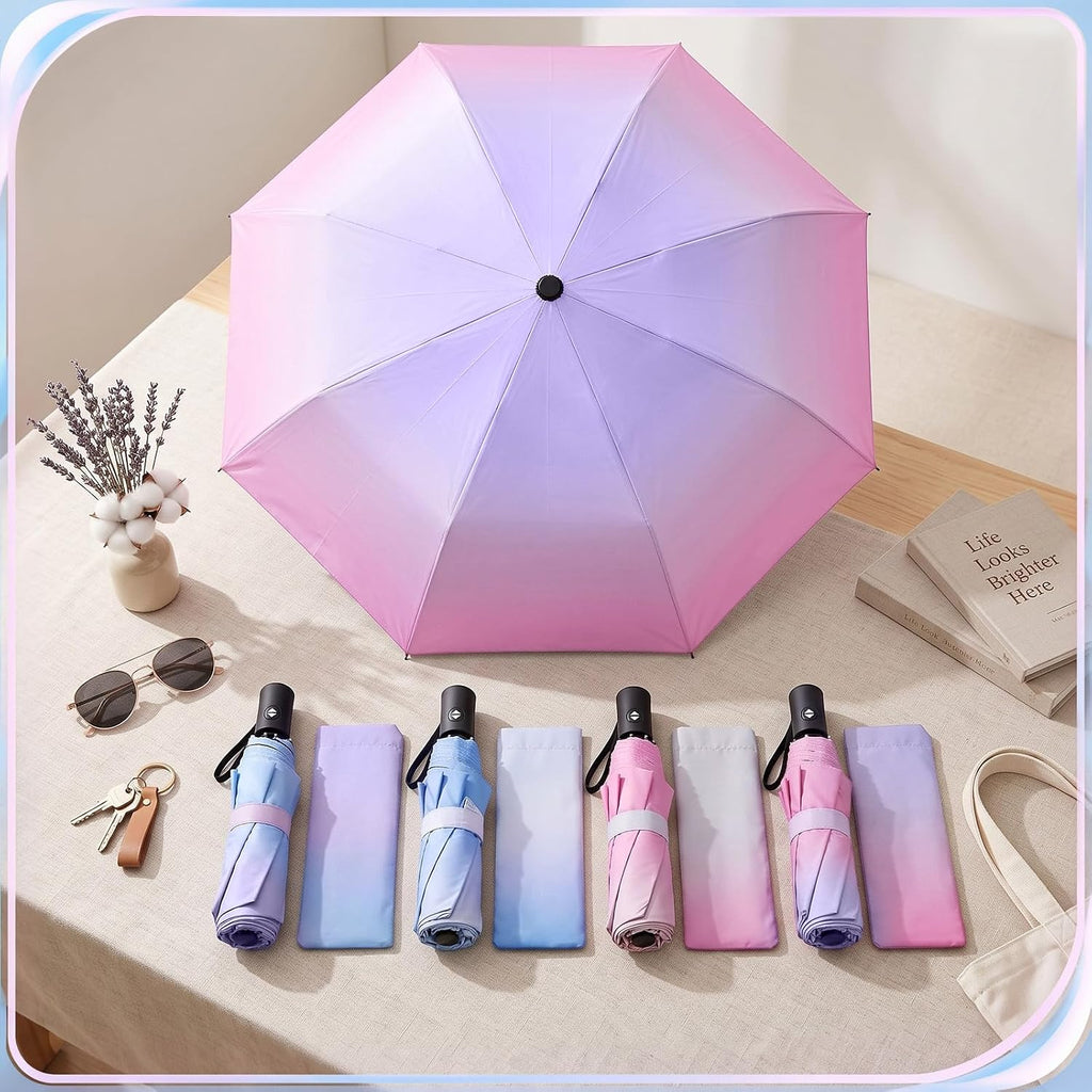 Jexine Windproof Travel Umbrella Compact Small