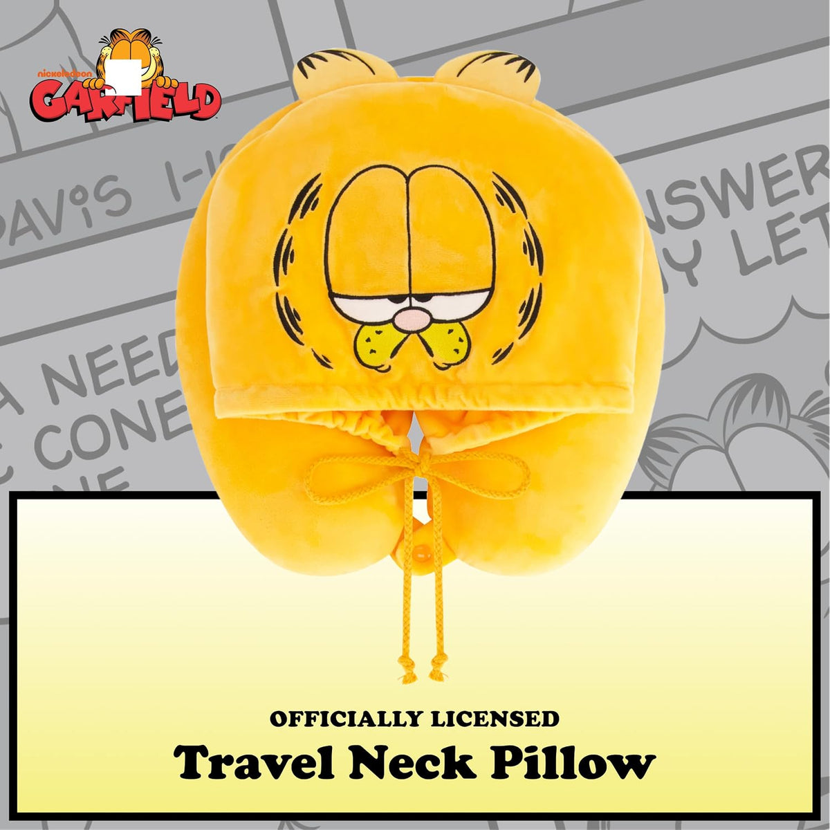 Garfield Hooded Neck Pillow, Orange