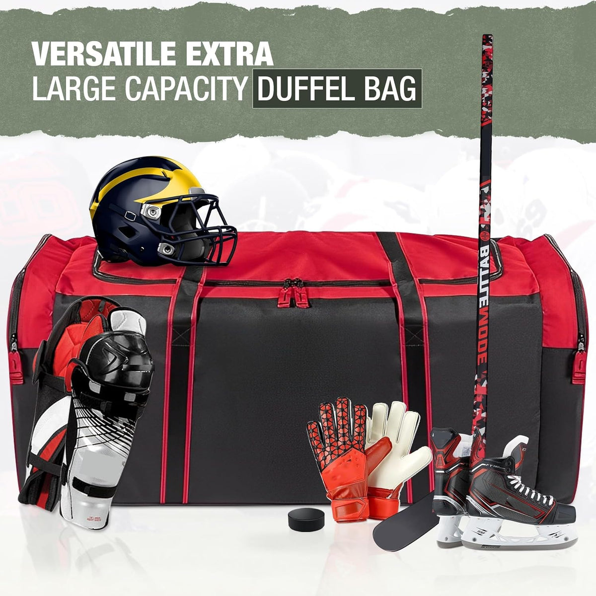 Jetstream Heavy Duty Multi Pocket Durable Sports Gym Equipment Travel Duffel Bag