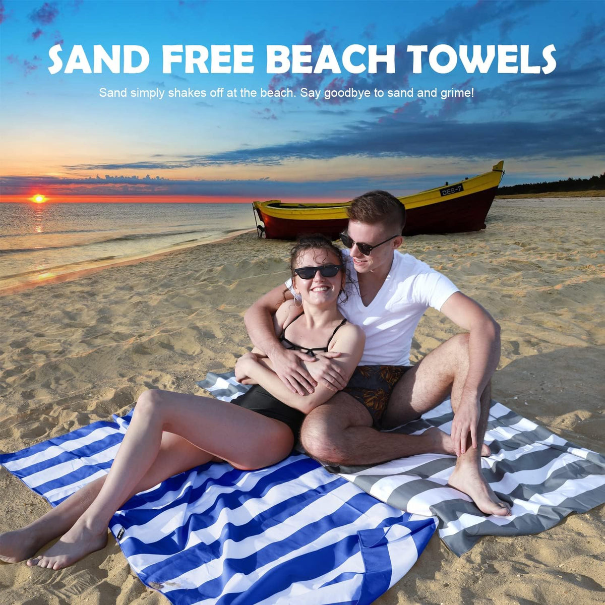 Your Choice Microfiber Beach Towel Sand-Free Quick Dry (67"x35"/60"x30")