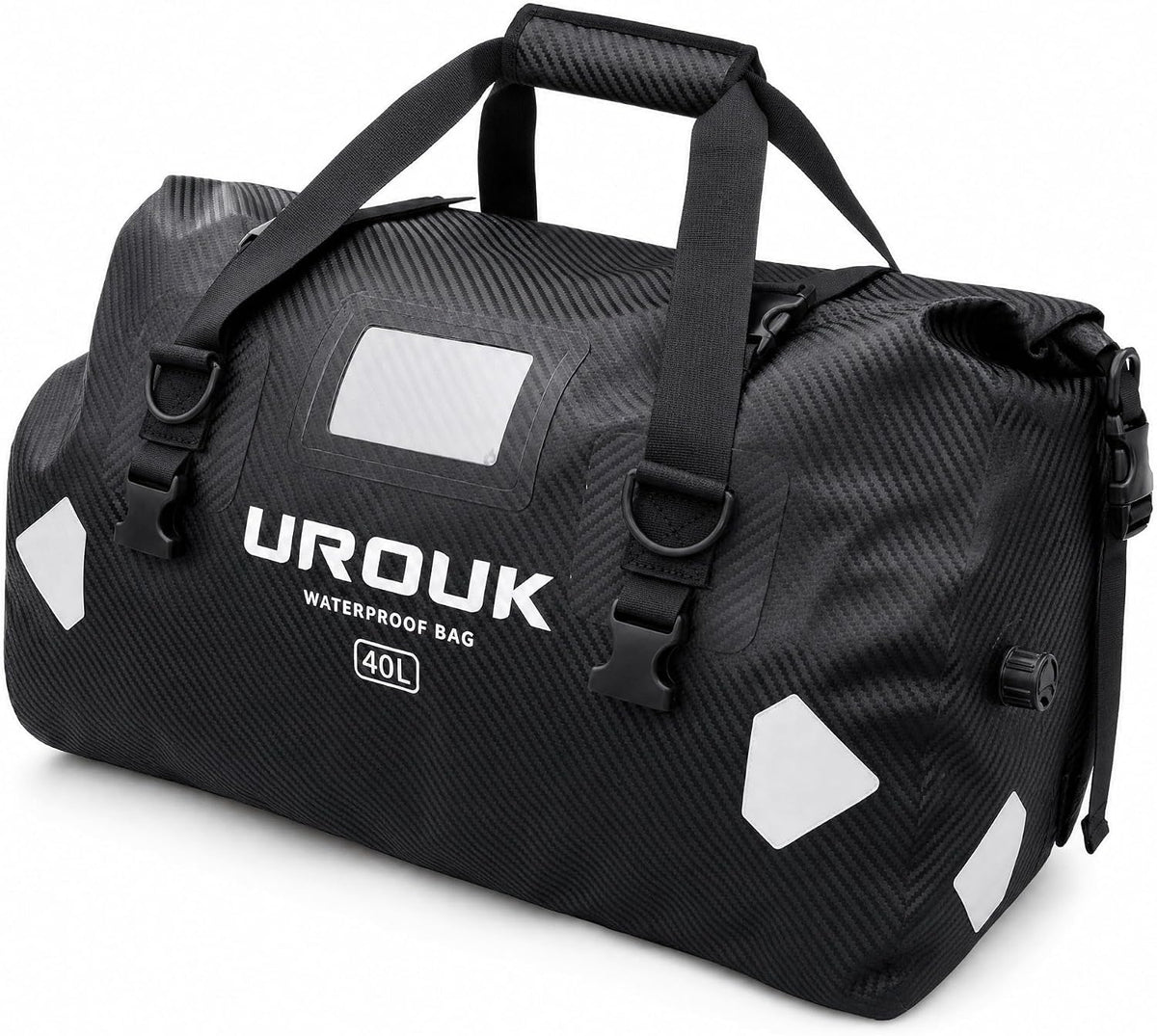 Waterproof Duffel Bag 40L 65L 90L Large Motorcycle Dry Bag Backpack,Roll-Top Heavy Duty Tail Bag Luggage Gear Bag with Straps for Travel, Camping, Fishing, Boating, Kayaking