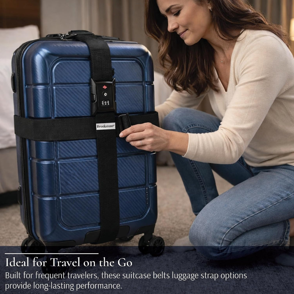 Brookstone Luggage Strap 2-in-1 TSA-Approved Expandable Strap