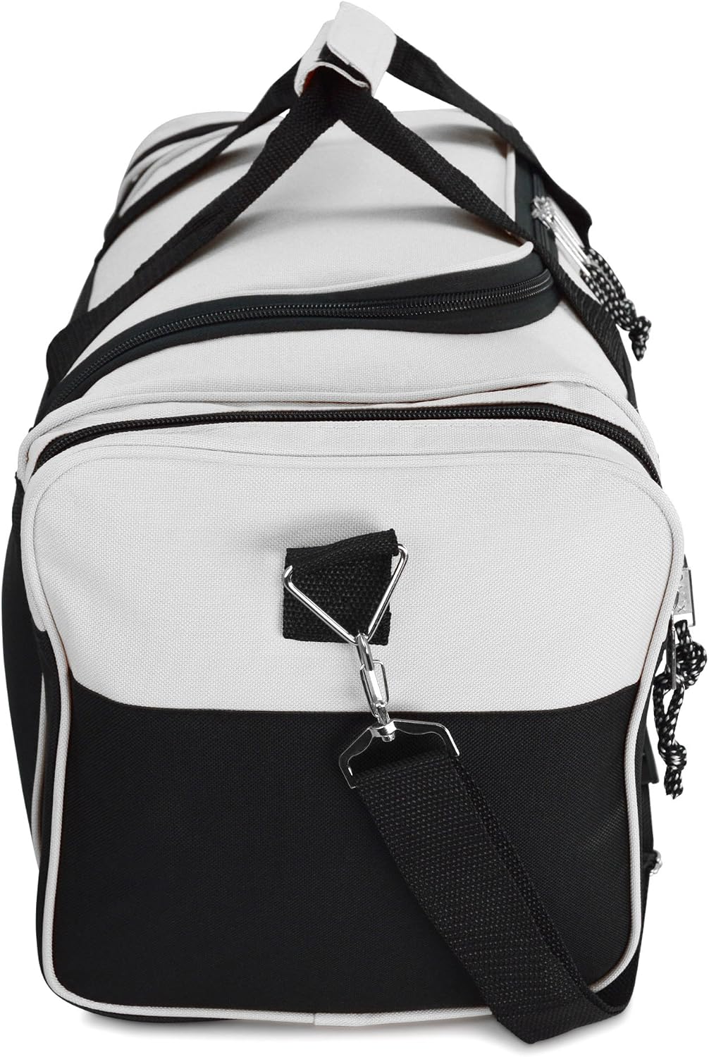 DALIX 21" Sports Duffle Bag Gym Travel Pack in White