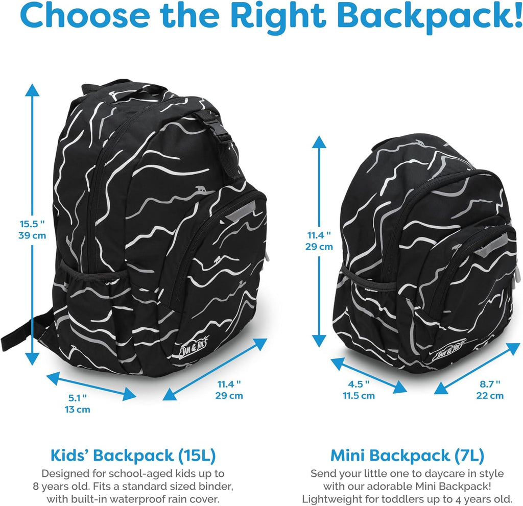 JAN & JUL Xplorer Kids' Backpack for School (Navy Forest, One Size)