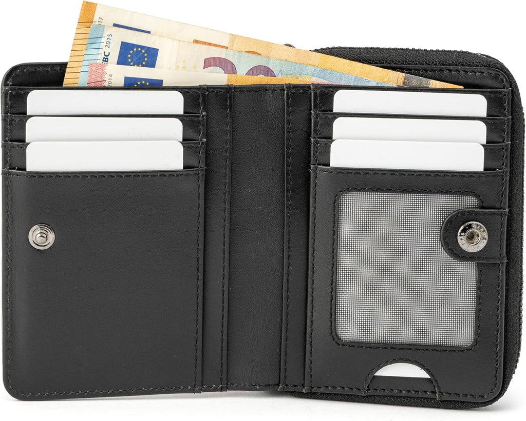 BERLINER BAGS Full Grain Leather Small Wallet Women Sally, Gift Box