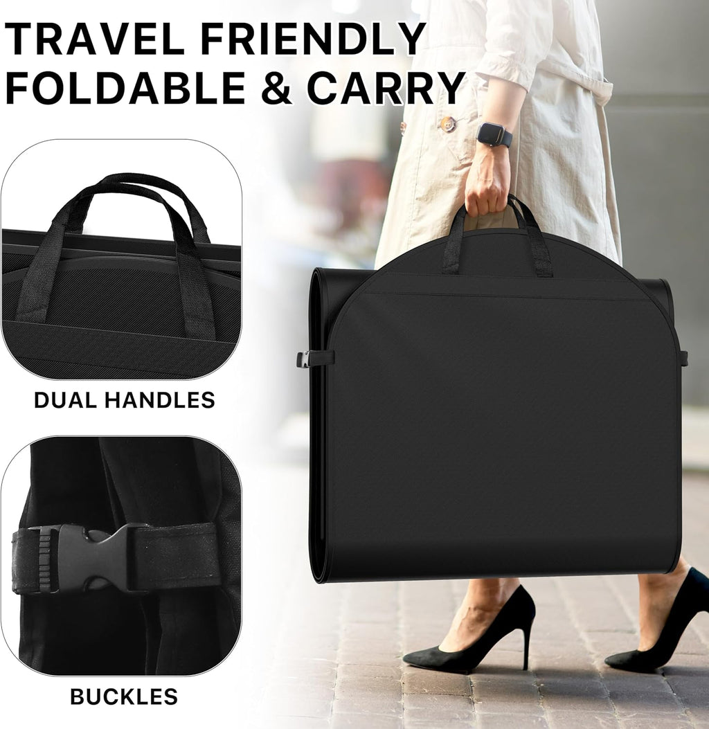 Simple Houseware 65" Travel Garment Bag with Pockets, Heavy Duty Suit Bag