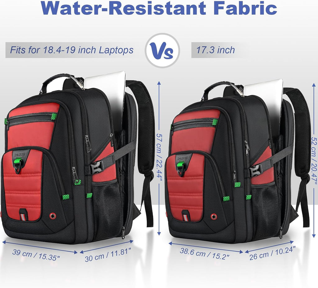 Z-MGKISS Extra Large Backpack for Men,Gaming Travel Bag Fit 18.4-19" Laptop