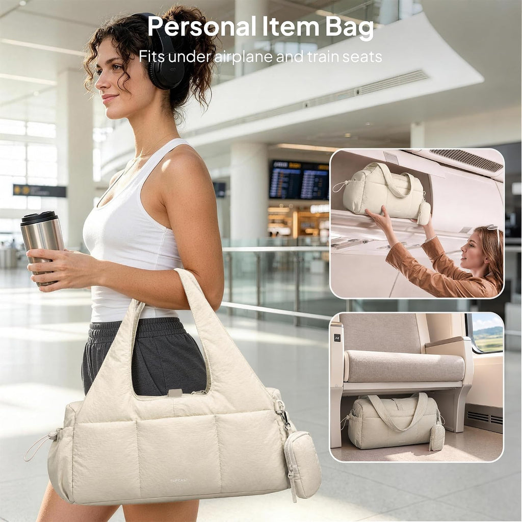 TOPEAST Gym Bag for Women with Yoga Mat Holder Mini Gym Bags Sports Dance Workout Yoga Bag