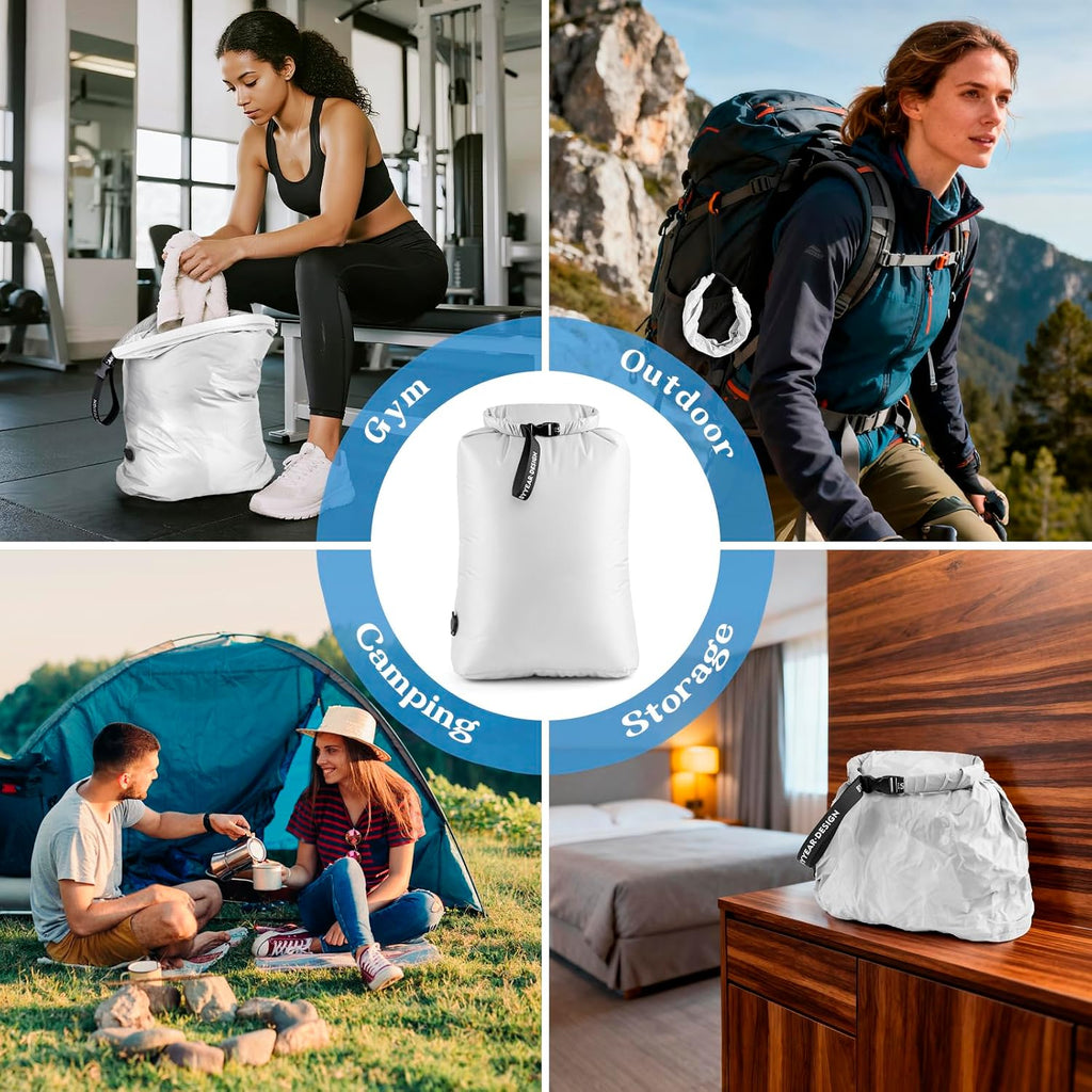 Travel Laundry Bag for Dirty Clothes, Waterproof Compression Bag