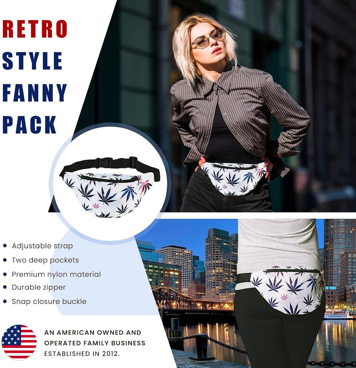 Funny Guy Mugs Galaxy Weed Fanny Pack