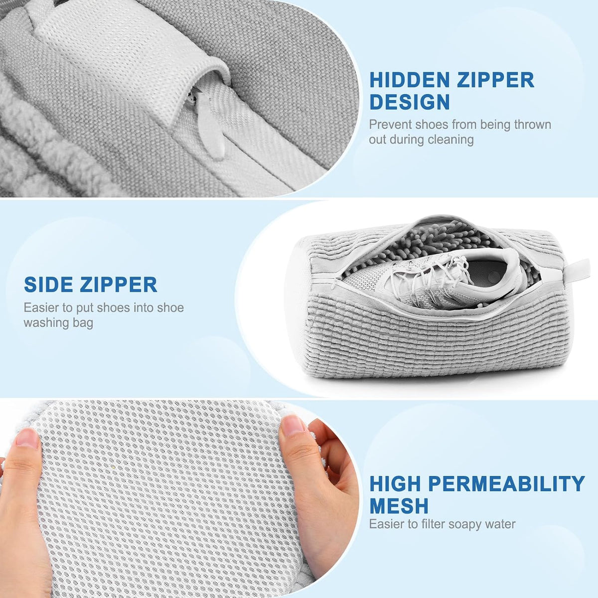 Aship Shoe Washing Machine Bag, Reusable Shoe Cleaning Bag for Sneakers,1PC