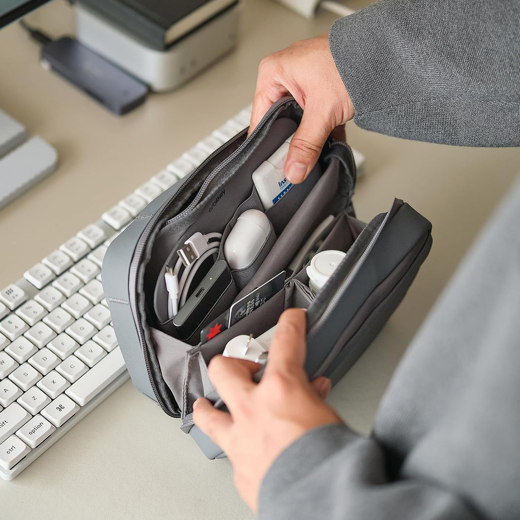 Orbitkey 2-in-1 Tech Accessory Pouch - Graphite