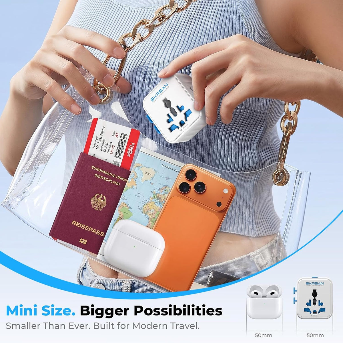 Aura Mini Global Plug 2 Pack, Pocket-Sized (Arctic White)