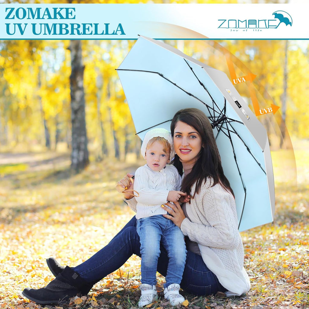 ZOMAKE UV Umbrella for Sun Protection Travel 43/46 Inch