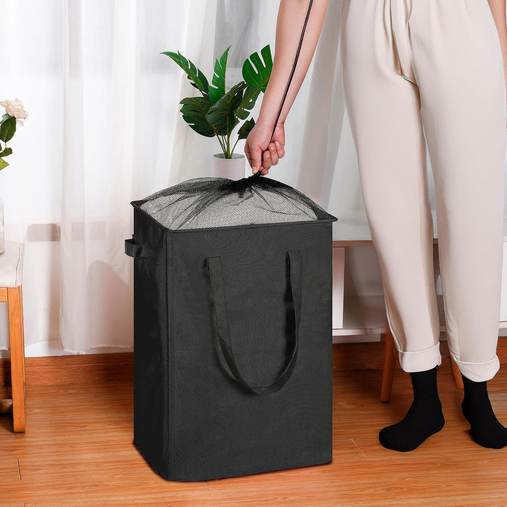 efluky Slim Laundry Hamper Narrow Laundry Basket with Handles