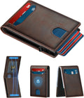 Card Wallet For Men Slim Minimalist: Smart Rfid Front Pocket Pop Up Wallets