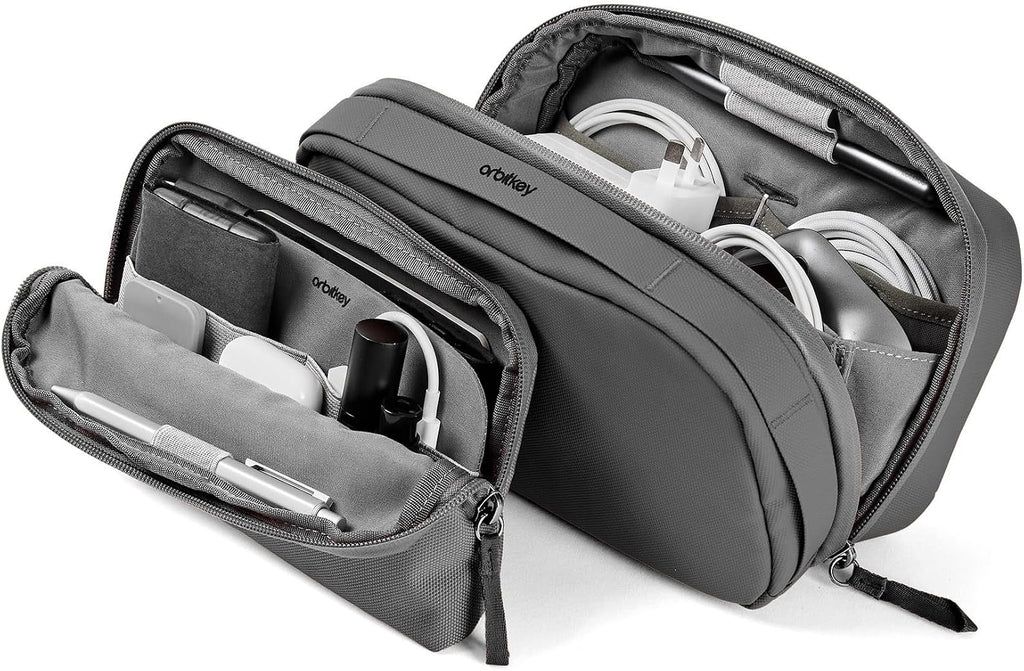 Orbitkey 2-in-1 Tech Accessory Pouch - Graphite