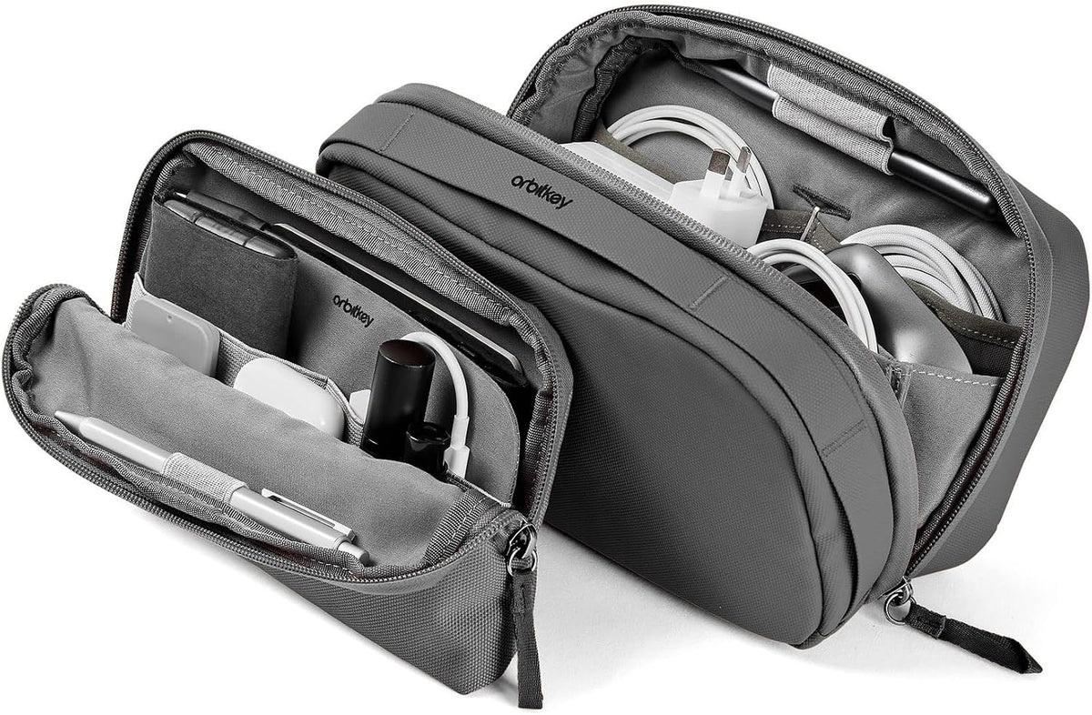 Orbitkey 2-in-1 Tech Accessory Pouch - Graphite