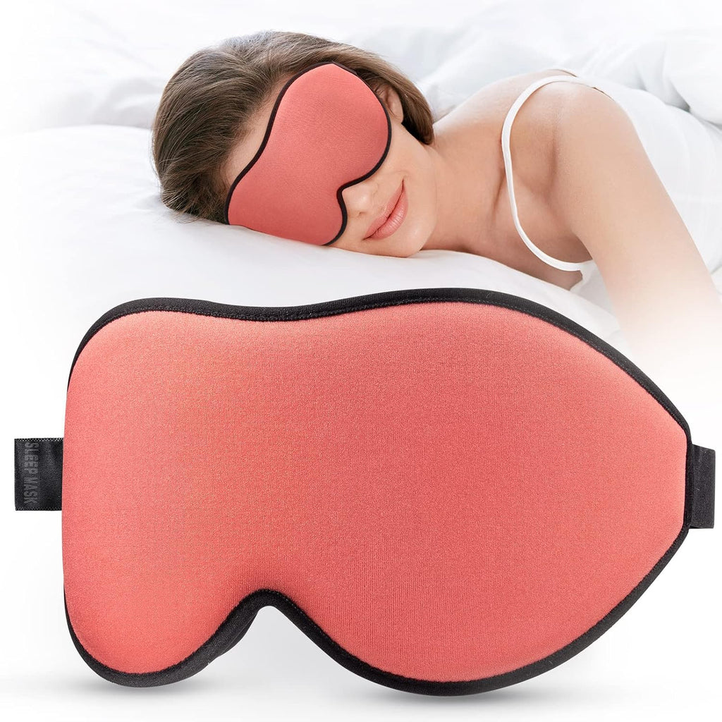 LitBear Sleep Mask for Side Sleeper Women Men, Eye Mask for Sleeping