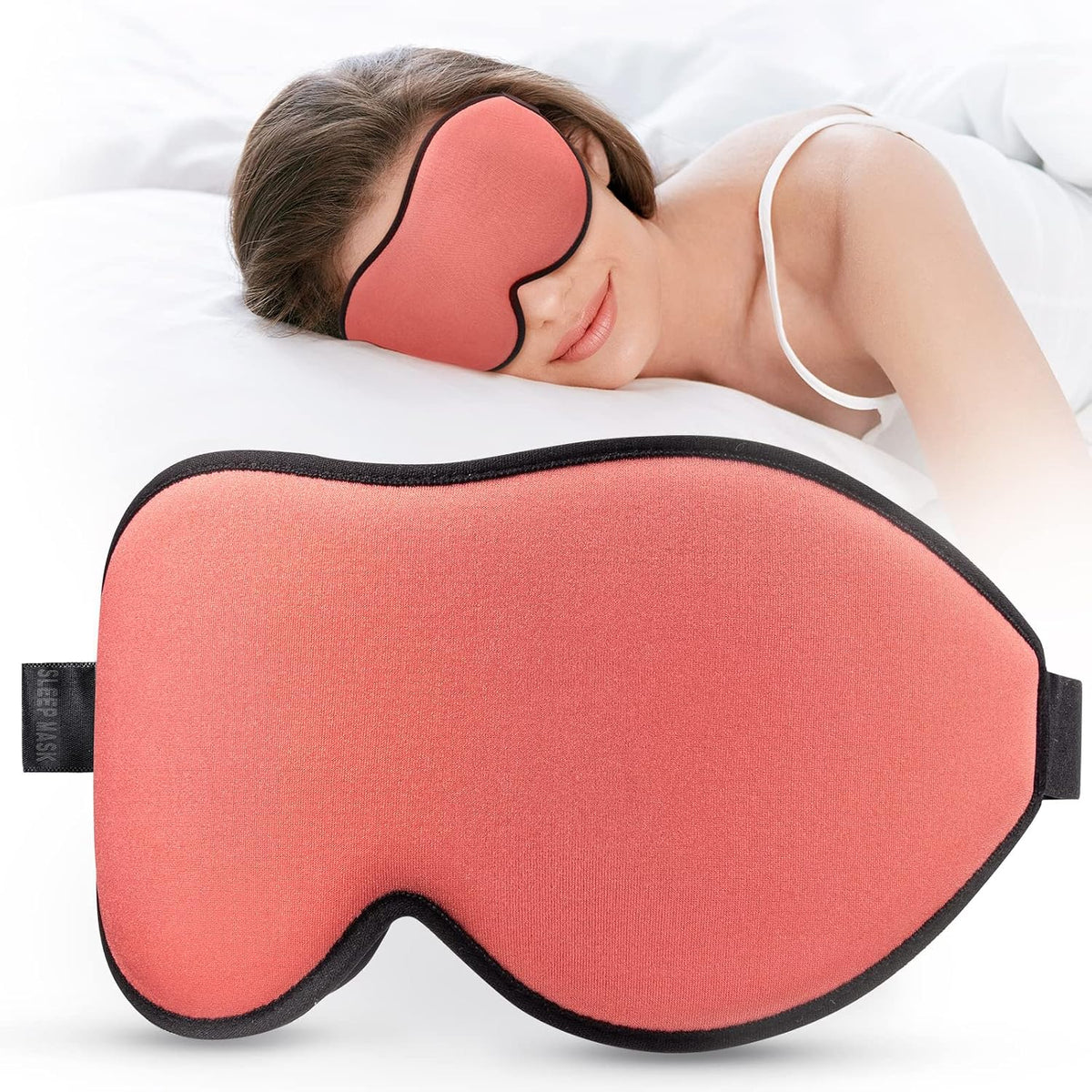 LitBear Sleep Mask for Side Sleeper Women Men, Eye Mask for Sleeping