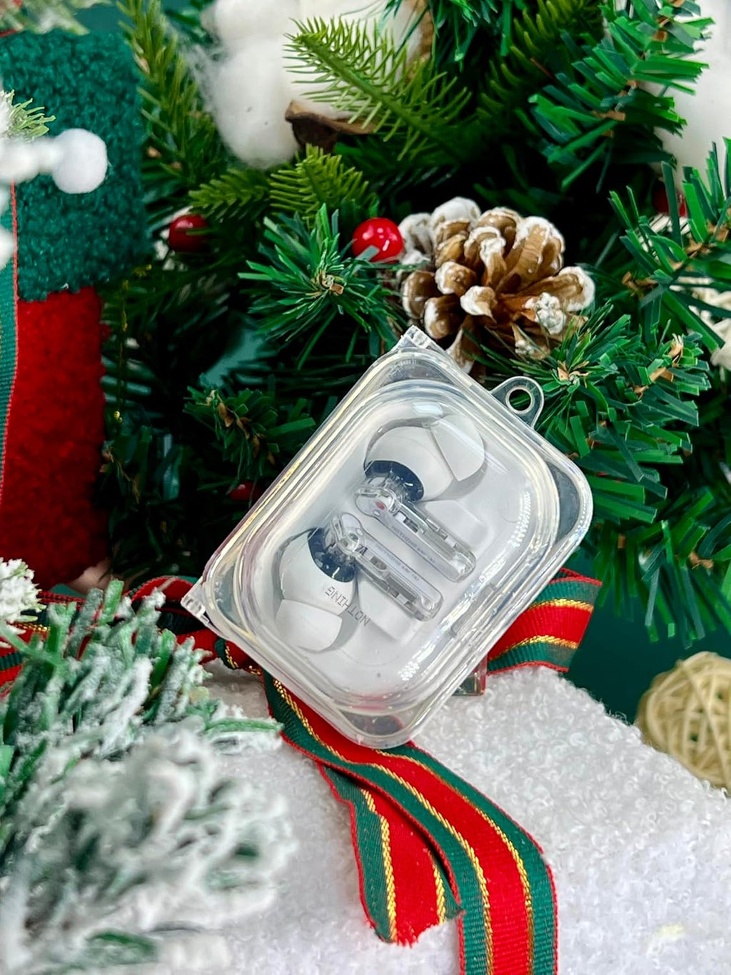 for Nothing Ear (a) Clear Case with Keychain