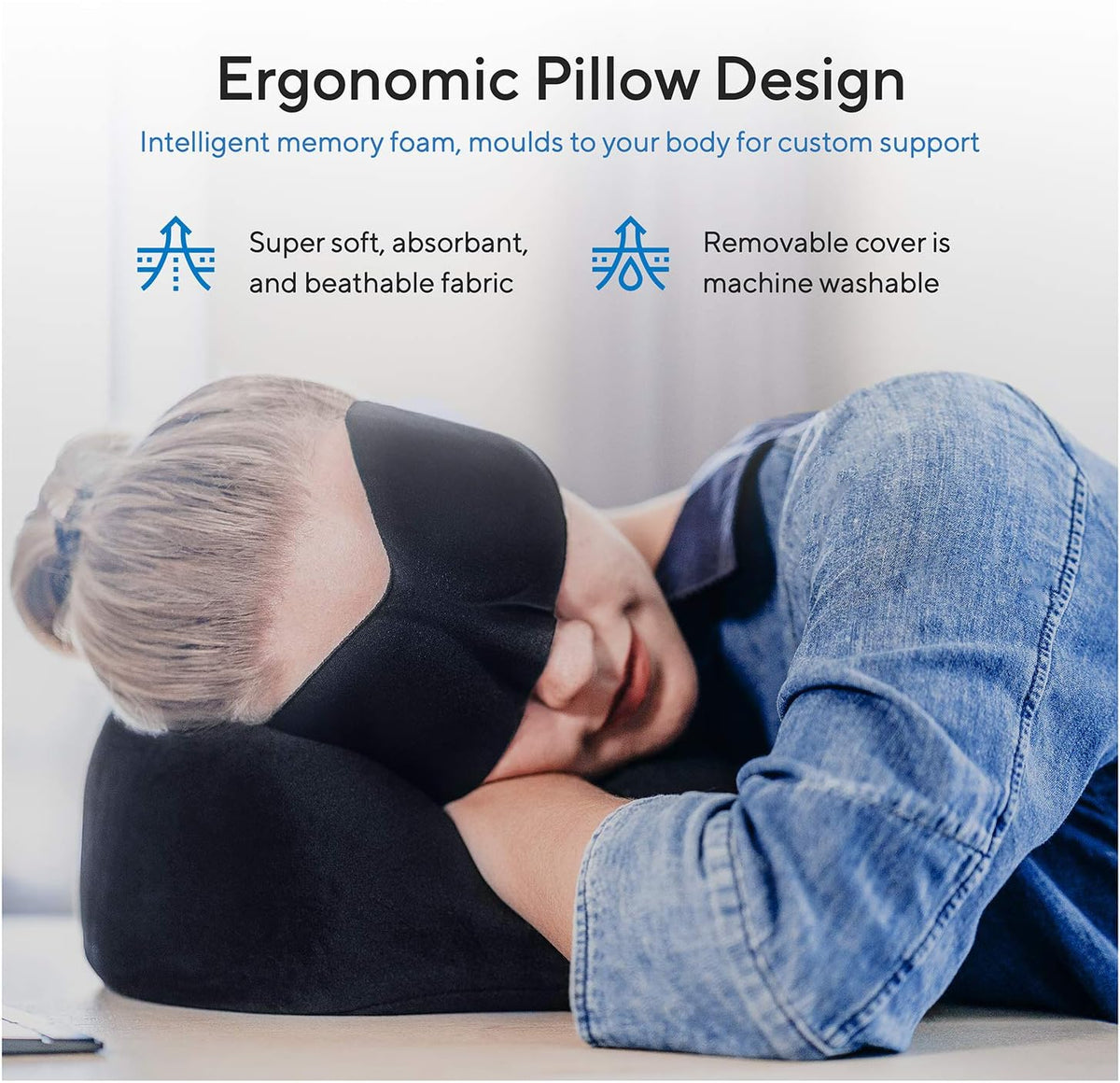 Proglobe Travel Blanket Luxury Travel Set - Ergonomic Airplane Neck Pillow 100% Pure Memory Foam and Super Soft Fleece Blanket - Premium 3D Sleep Mask & Earplugs - Ultimate 4-in-1 Traveling Kit Black