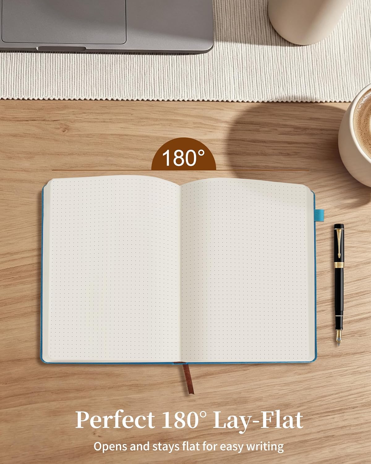 JOHSBYD Light blue Journal for Women - Dotted Journal Notebook