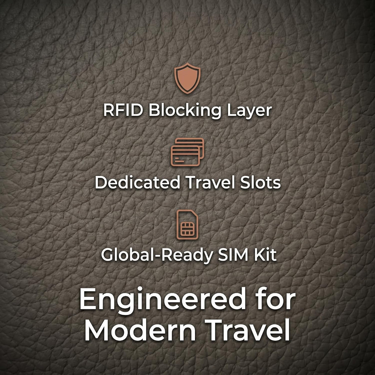 Top Grain Leather Passport Holder for Travel, RFID Blocking Wallet