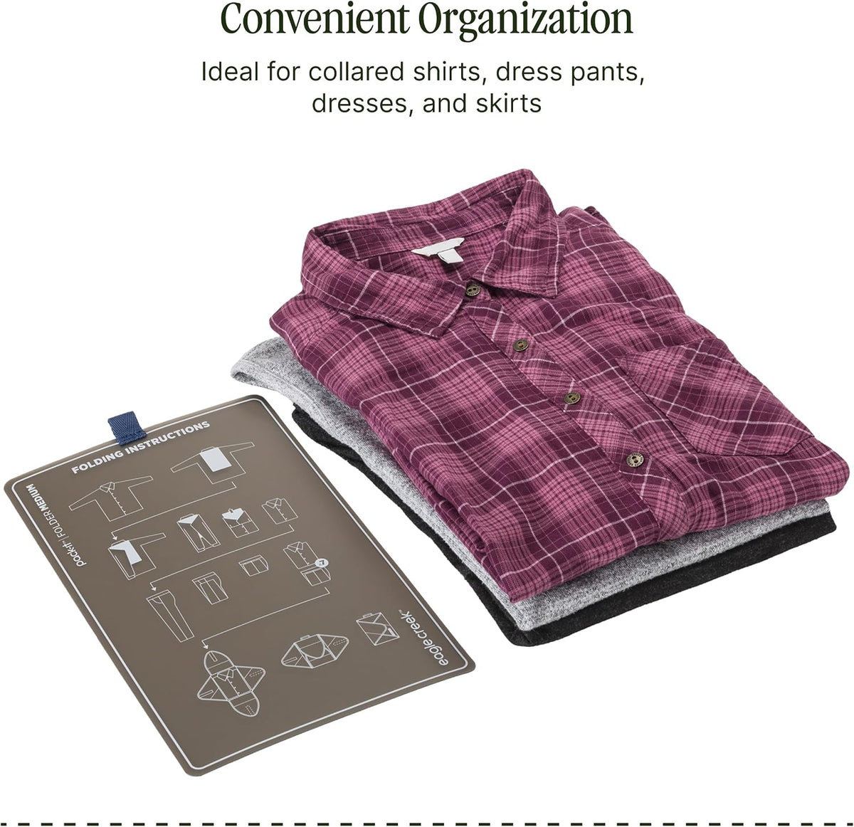 Eagle Creek Pack-It Reveal Garment Folder, Medium, Storm Grey