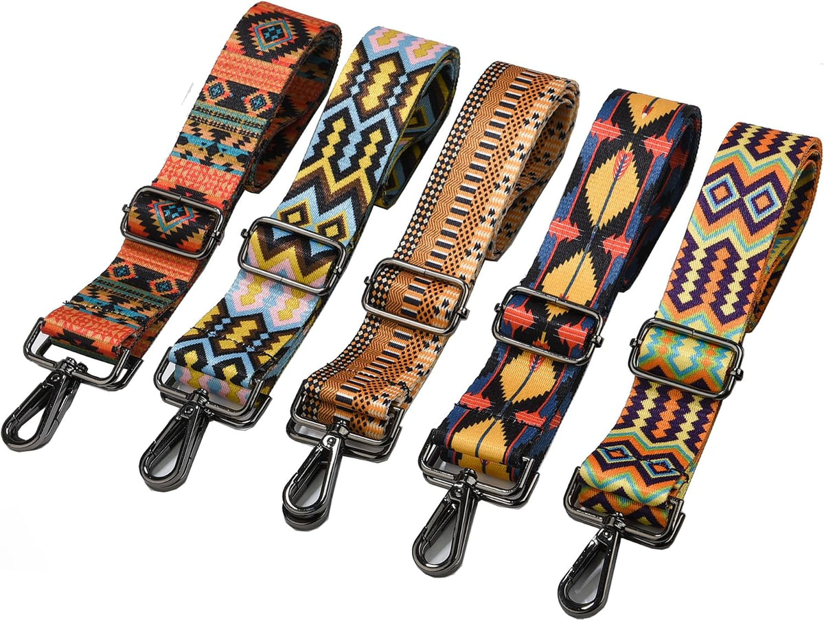 1.5" Wide Purse Strap Adjustable Replacement Gunmetal Hardware Long Crossbody Bag Strap for Thick Shoulder Bags Canvas Handbags Straps