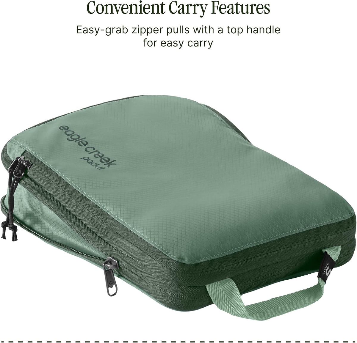 Eagle Creek Pack-It Isolate Compression - Lightweight Cube for Optimizing Luggage Space - Easy-Grab Zipper - Convenient Top Handle - Recycled Materials - Small