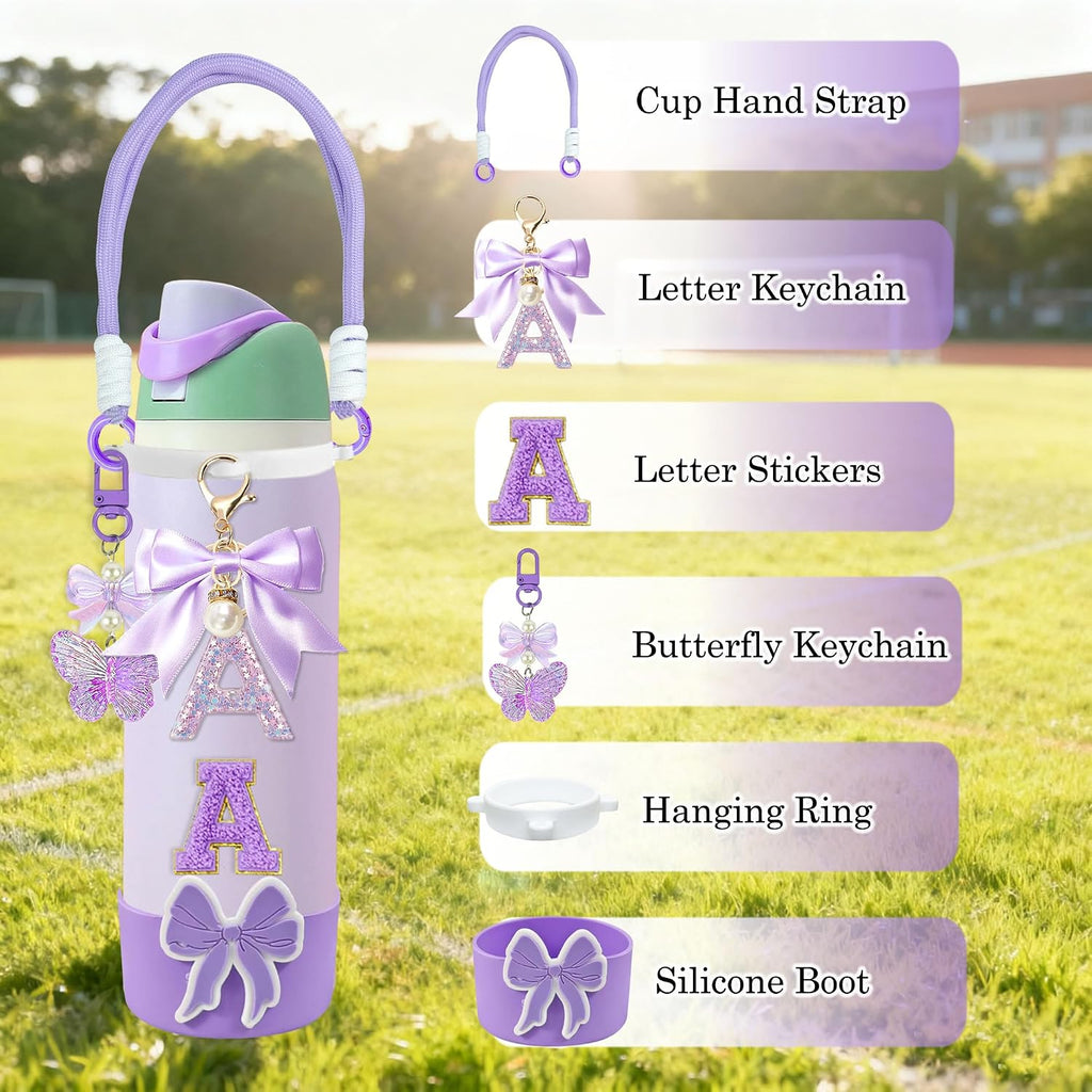 Bow Silicone Boot Set for Owala Water Bottle 24/32/40oz, Strap