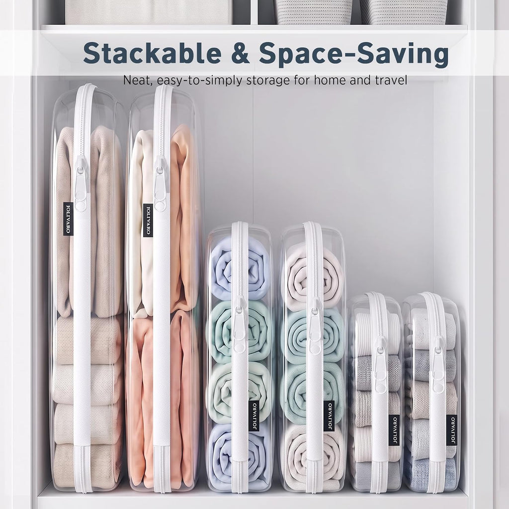 Clear Hard Shell Zipper Case Makeup Storage Organizer Pouches TSA Approved