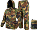 Rain Suit, Rain Gear for Men Waterproof, Camo Rain Jacket, Lightweight Rain Coat