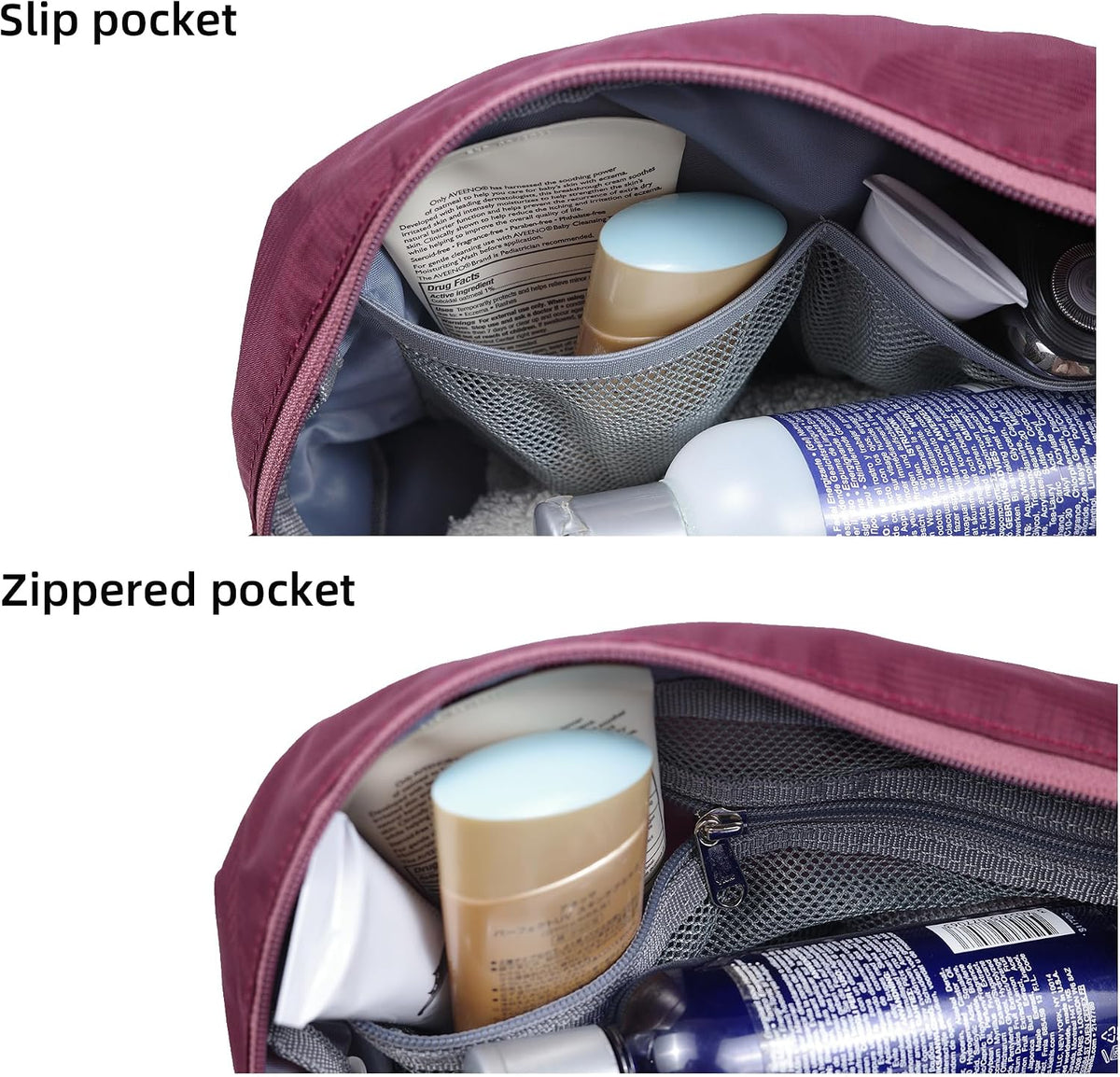 Travel Toiletry Bag 5L, Compact Travel Organizer with Waterproof TPU Wet/Dry Compartment