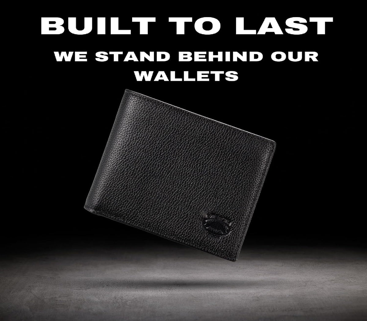 Stealth Mode Leather Bifold Wallet for Men With ID Window and RFID Blocking