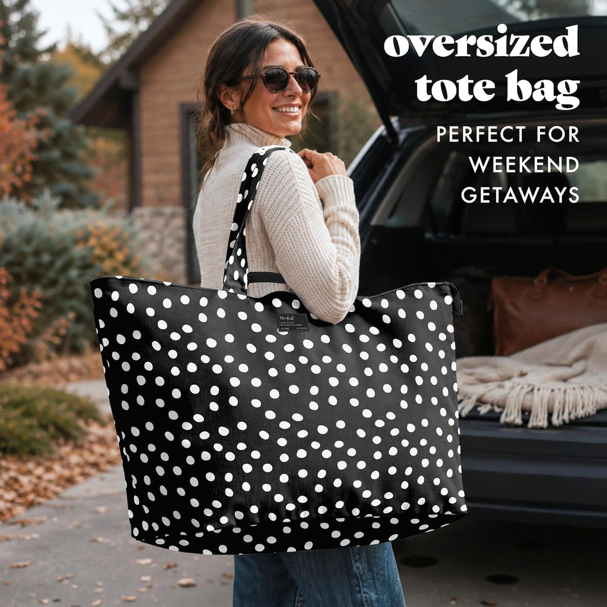 Fit & Fresh All The Things XL Tote Bag for Women, Beach Bag & Weekender