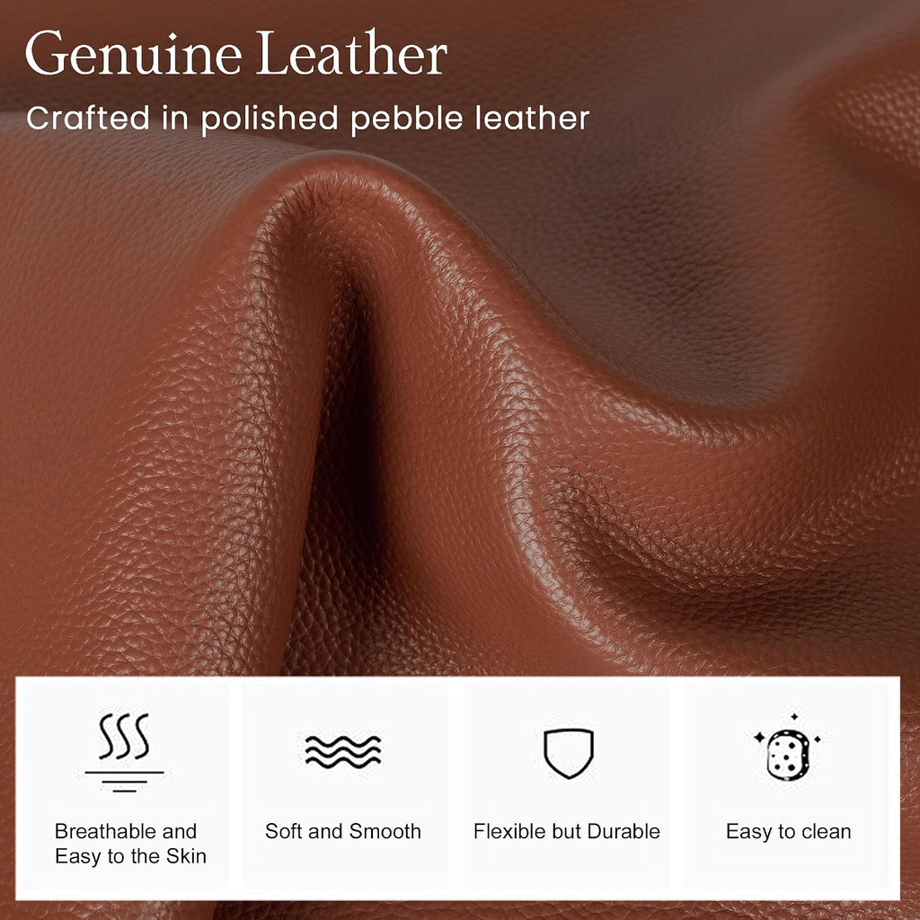 befen Genuine Leather Sling Bag for Women Anti-Theft Crossbody Chest Bags Fanny Packs for Travel with RFID Card Slots