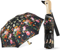 Cute Duck Umbrella Automatic Compact Folding Travel Rain for Women Kids