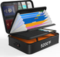 Noiposi 5200℉ Fireproof Document Box with Lock 16.1"x11.4"x4.3"