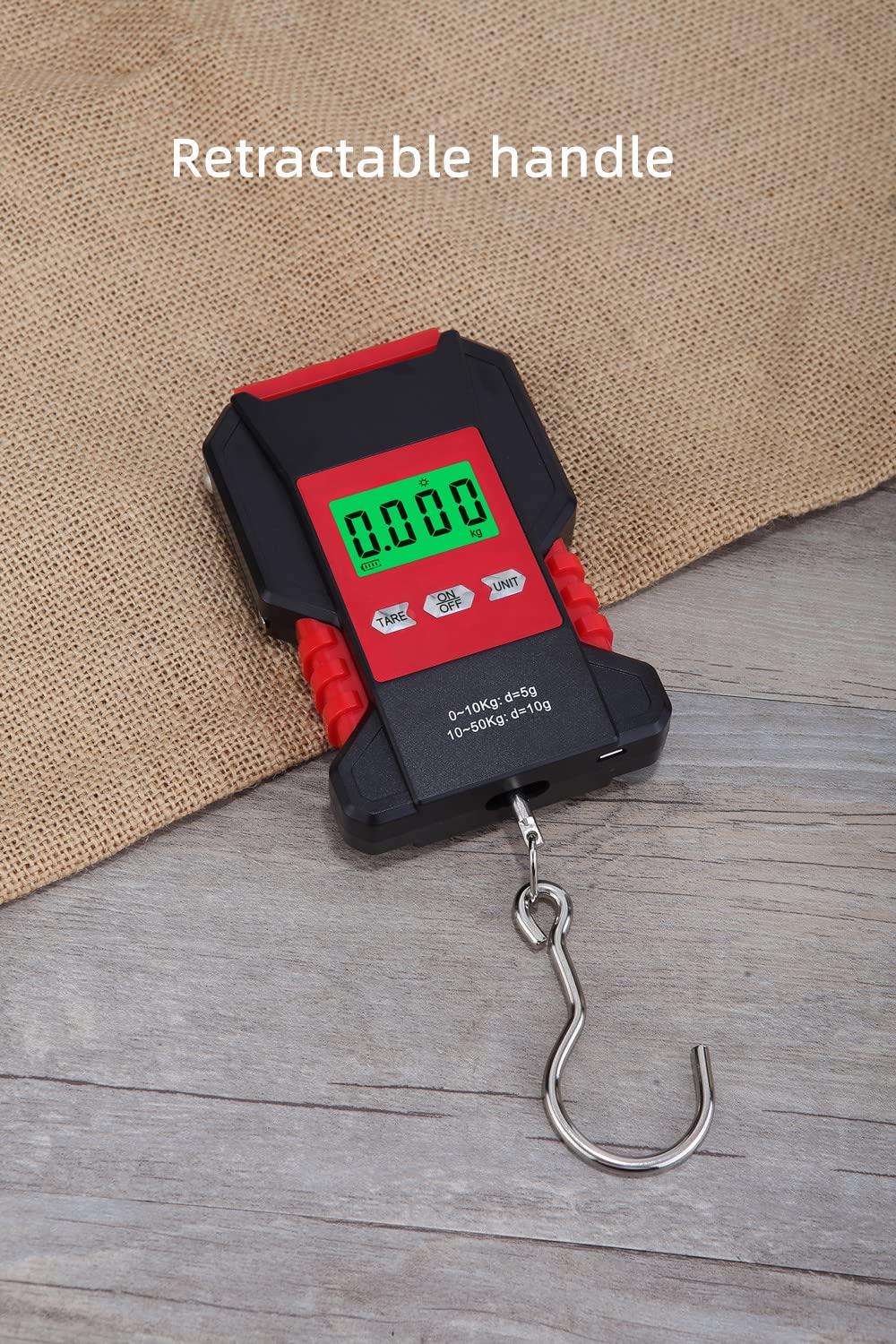 Klau Portable Rechargeable Fish Scale Luggage Scales 50 kg / 100 lb