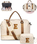 Girls/Kids Gifts Initial Duffle Bag with Shoe Compartment for Her