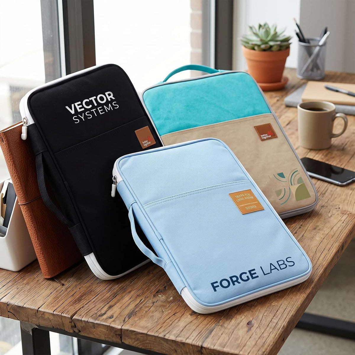 Lanola A4 Document Bags Portfolio Waterproof Business File Holder Travel Gear Organizer Electronics Accessories Bag