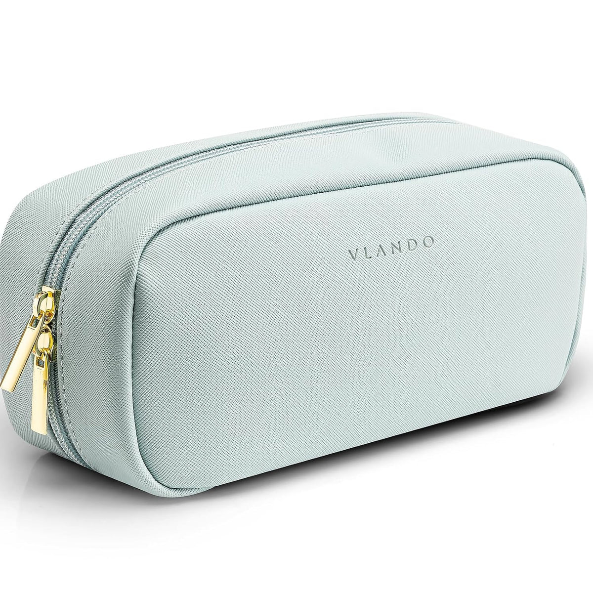 VLANDO Travel Makeup Bag Cosmetic Pouch,Blue