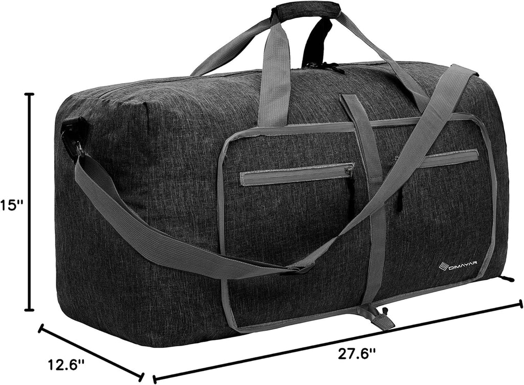 Dimayar 85L Foldable Duffle Bag for Travel, Lightweight Weekender Bags