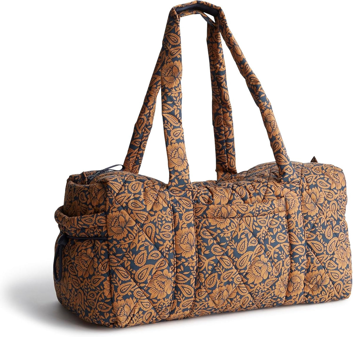 Vera Bradley Women's Featherweight Original Duffel Bag, Lotus Montage Roasted Pecan, One Size