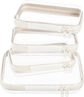 Clear Zipper Pouches, Hard Shell Zipper Case (M+3S)