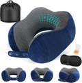 Cirorld Neck Pillow for Traveling, Travel Pillows for Airplanes Blue
